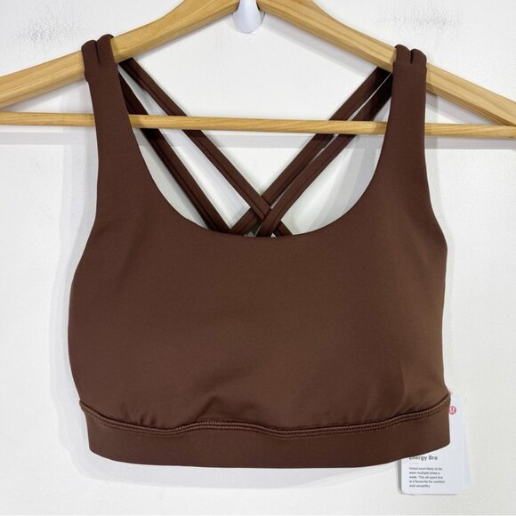 Lululemon NWT Energy Bra *Medium Support, B–D Cups Java - Picture 3 of 12